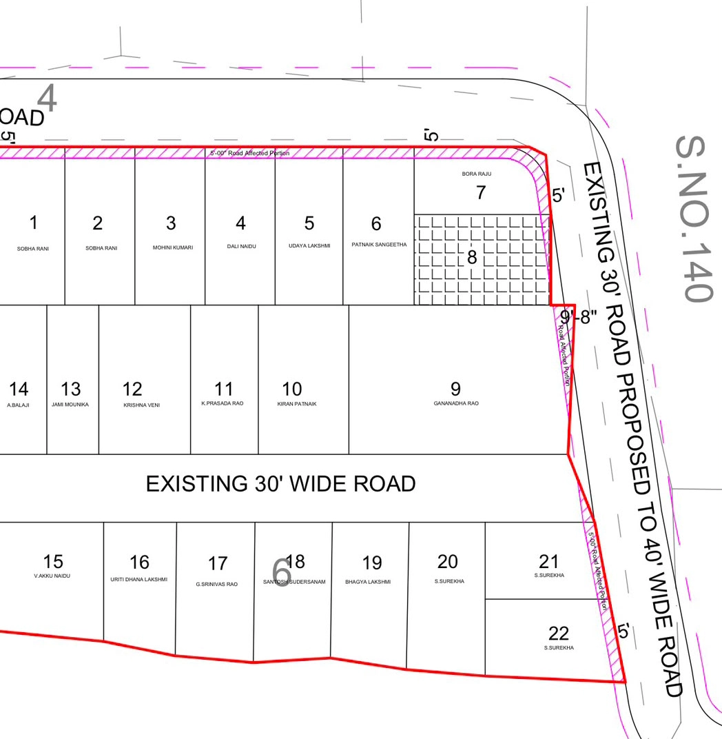 690 sq yd open plot near Tagarapuvalasa, Vizianagaram